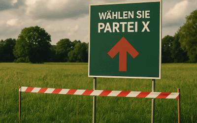 Besitzstörung durch Wahlplakat: So setzte ein Landwirt erfolgreich seine Rechte durch