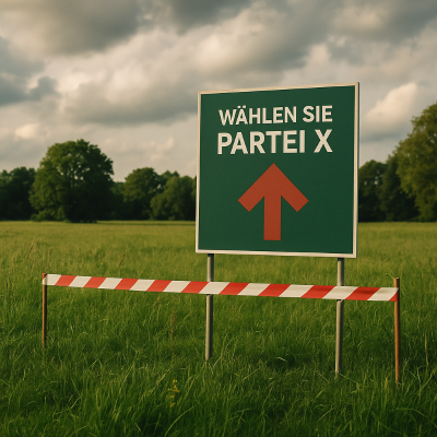 Wahlplakat ohne Zustimmung auf Privatgrund – Fall von Besitzstörung in Tirol